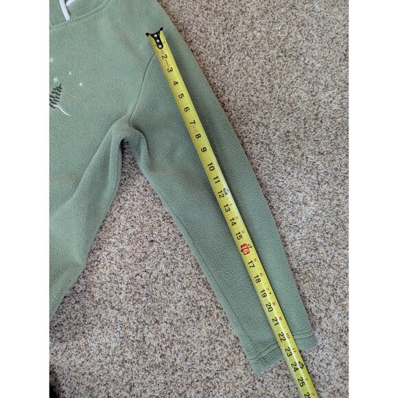 Croft & Barrow Fleece Top Winter Snowman Green Women Large V-Neck Embroidered - Picture 7 of 9